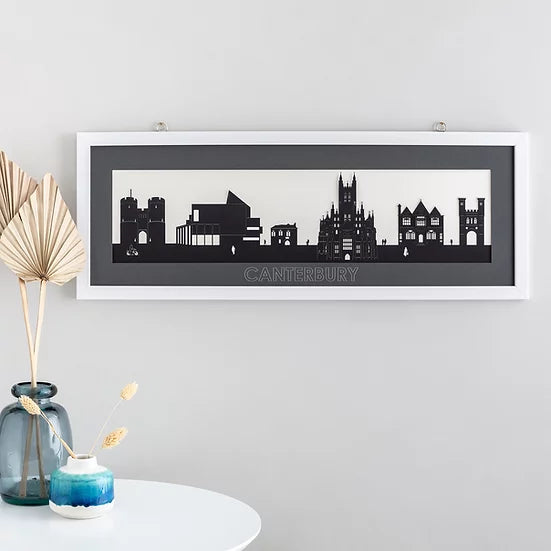 Canterbury - Skyline Papercut Craft Print