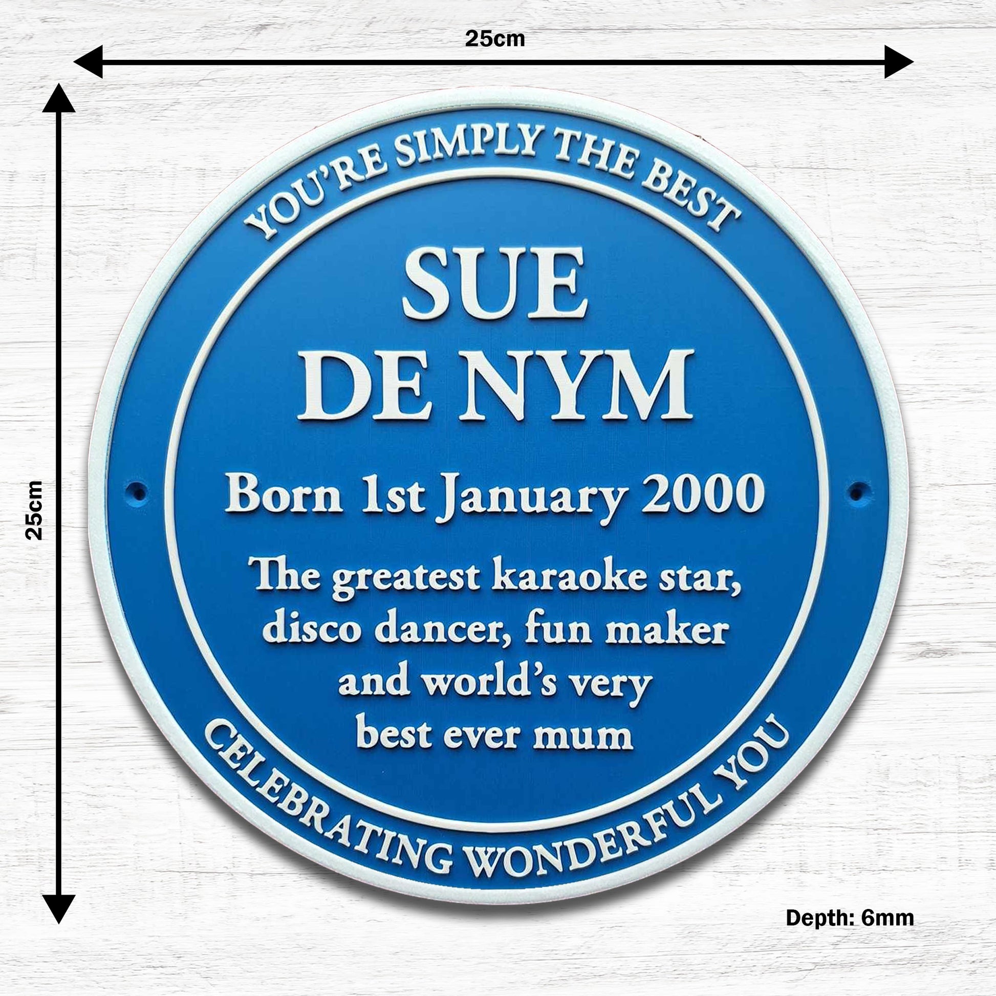 Classic Blue Plaque - 3