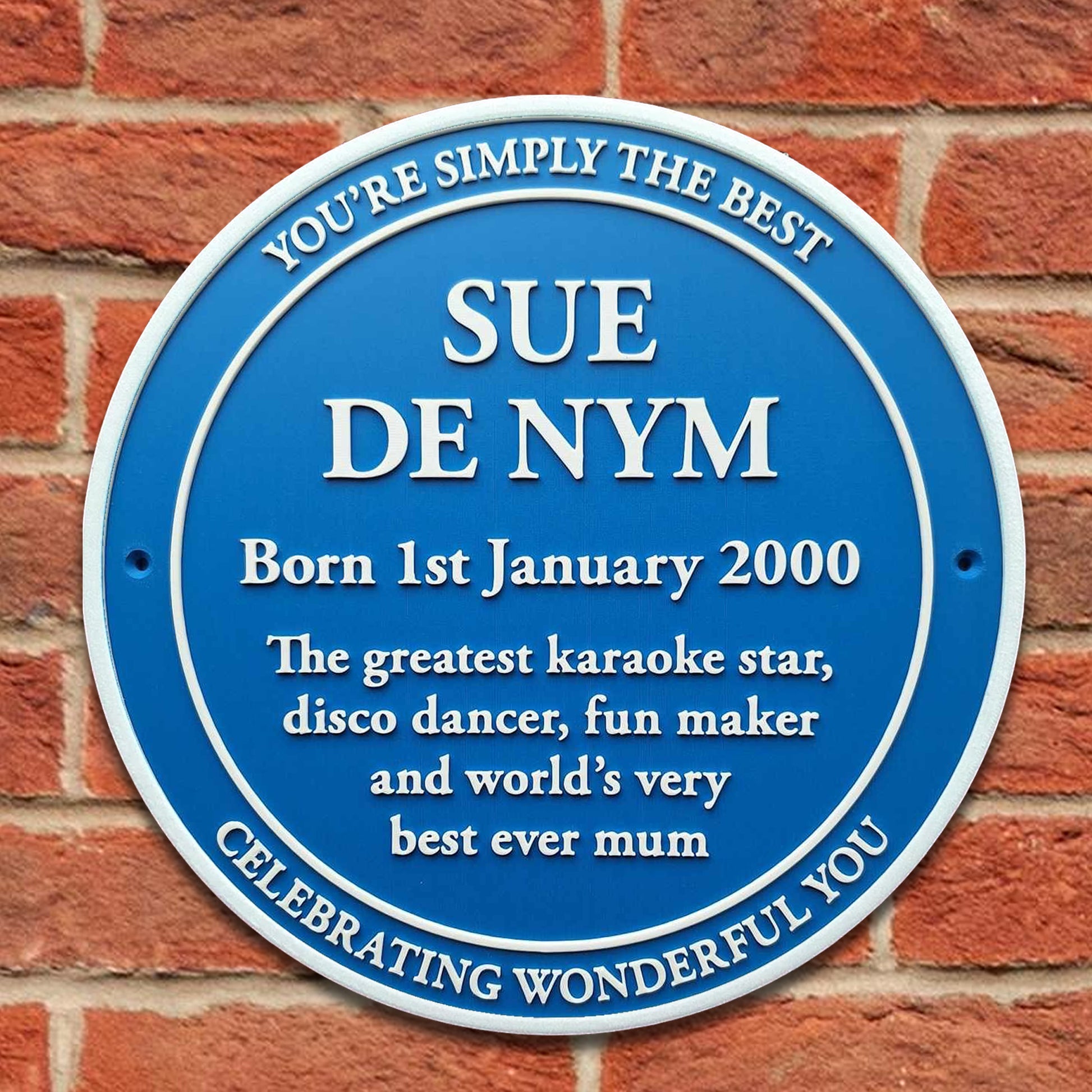 Classic Blue Plaque - 1