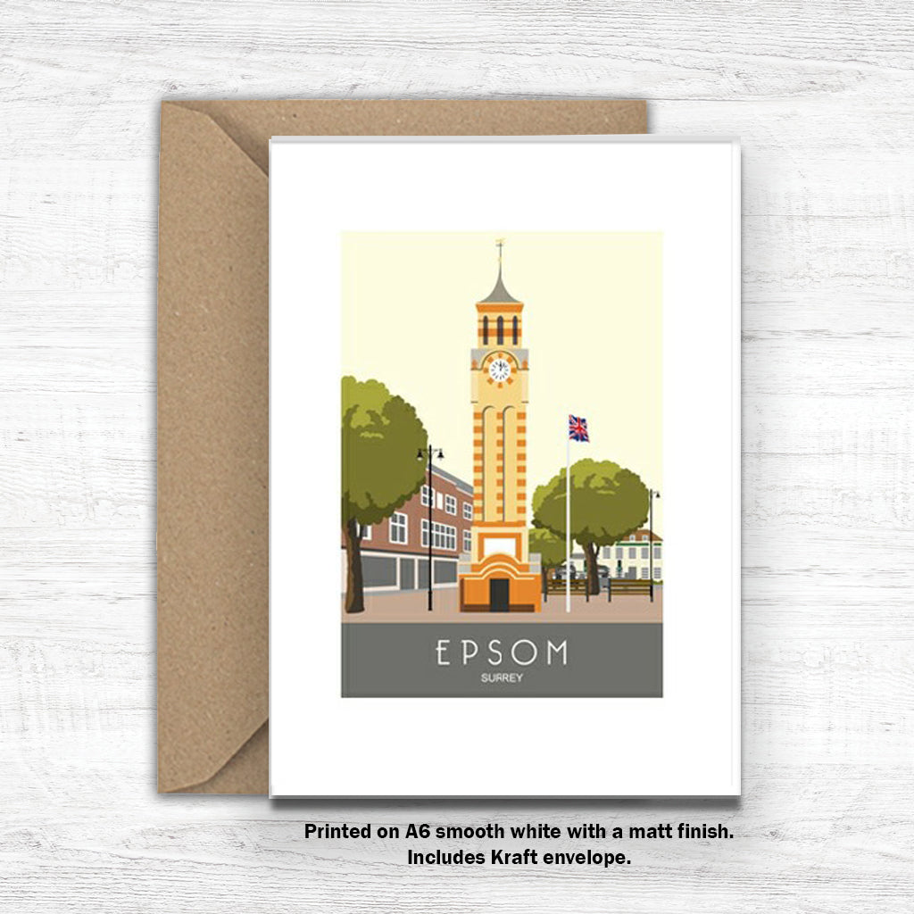 Epsom A6 Greeting Card