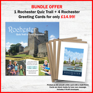BUNDLE OFFER 1 Rochester Quiz Trail + 4 Rochester Greeting Cards for only £14.99!