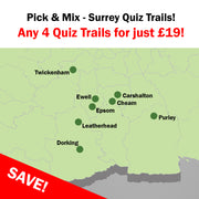 Choose any 4 Surrey Quiz Trails for ONLY £19!