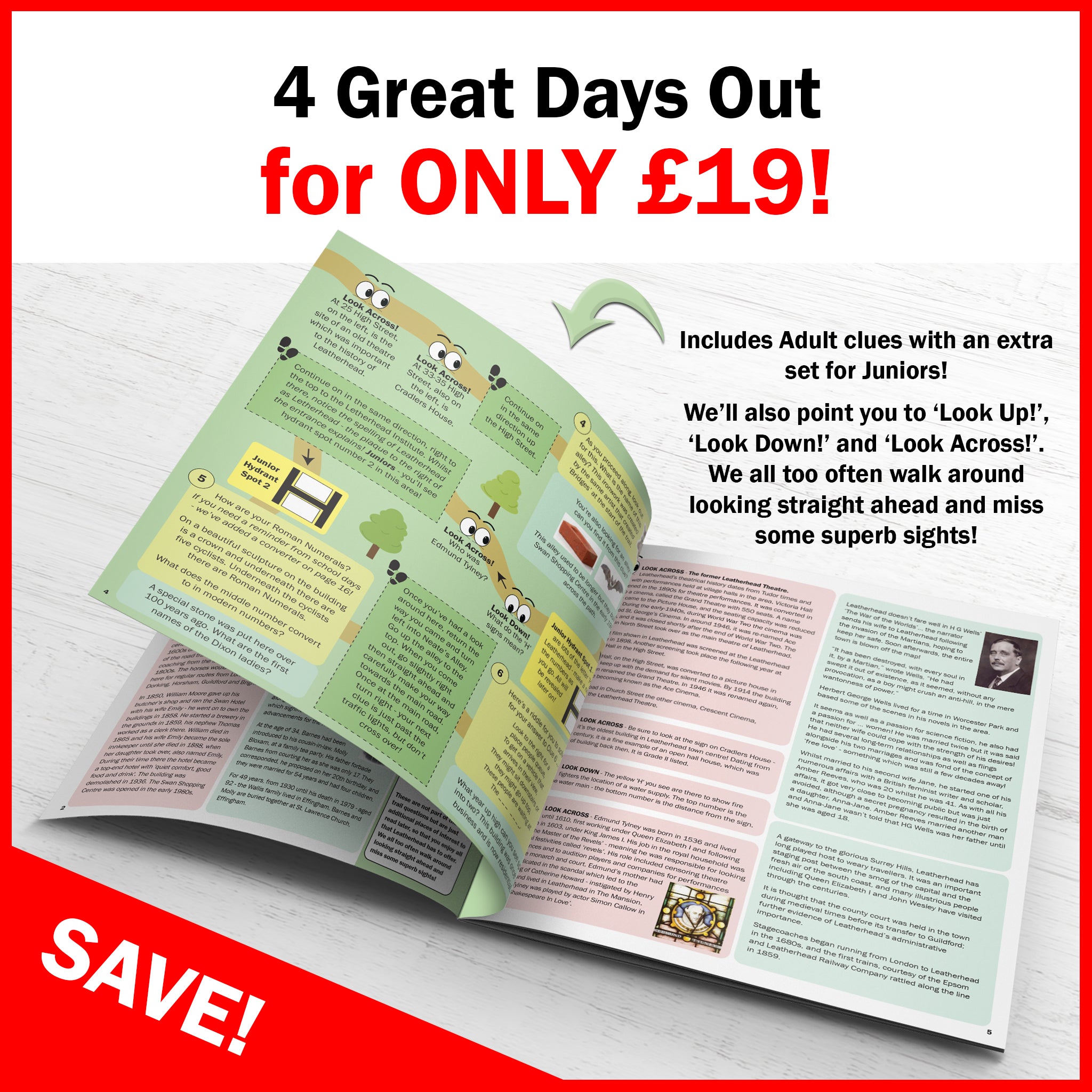 Choose any 4 Surrey Quiz Trails for ONLY £19!