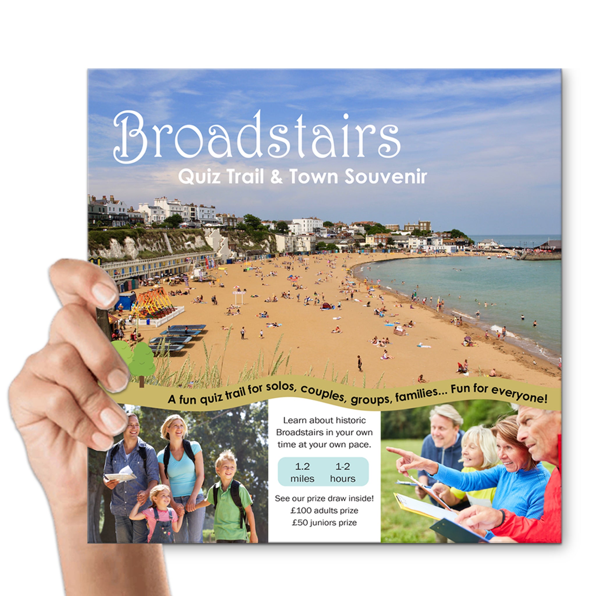 Broadstairs Quiz Trail Hand Holding Book