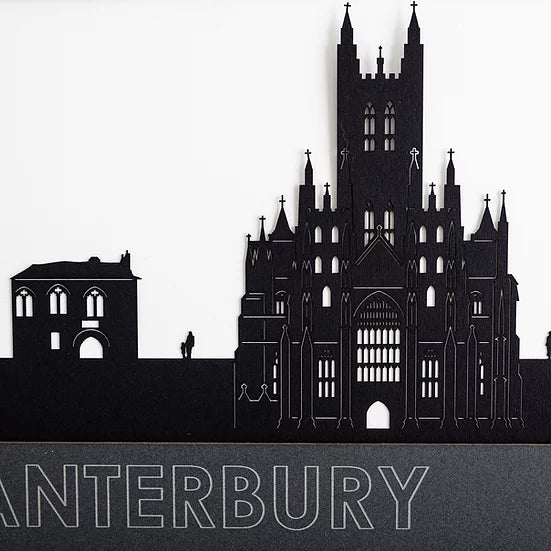 Canterbury - Skyline Papercut Craft Print