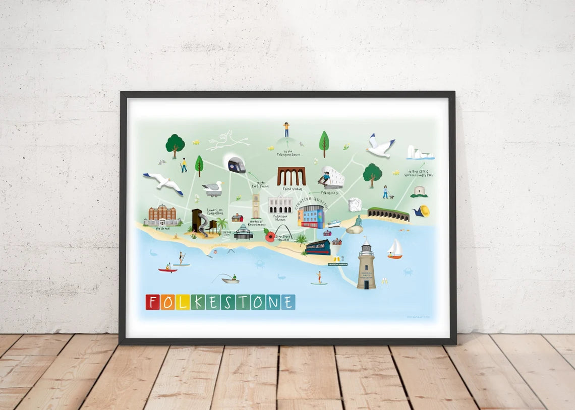 Folkestone - 'In The Spring Time' Art Print