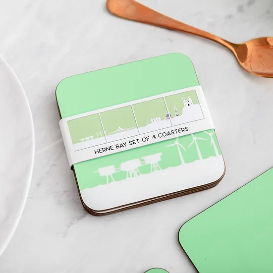 Herne Bay - Set of 4 Skyline Coasters