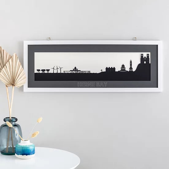 Herne Bay - Skyline Papercut Craft Print