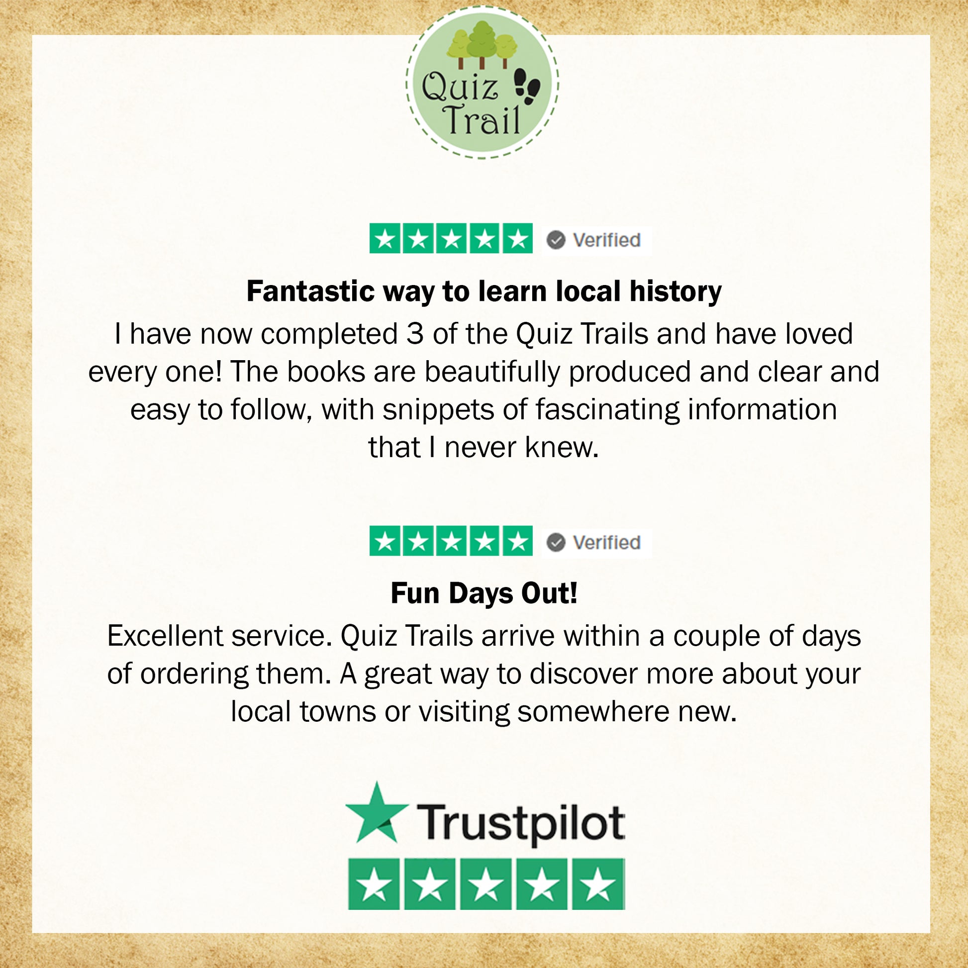 Quiz Trail Trustpilot