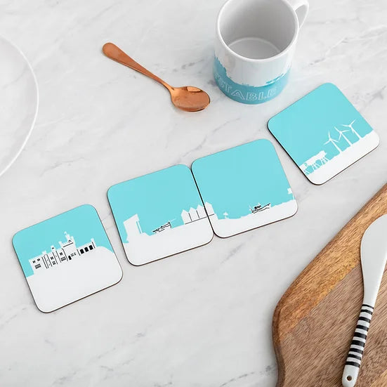 Whitstable - Set of 4 Skyline Coasters