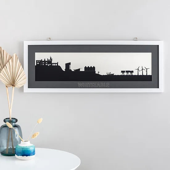 Whitstable - Skyline Papercut Craft Print